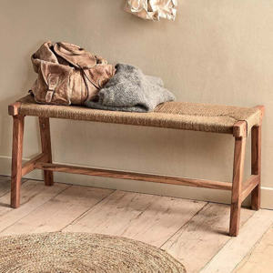 Nkuku Amhara Acacia & Jute Woven Bench